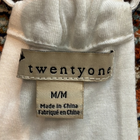 Super fun cream w/ grey pattern with grey beads and race back w/ beaded straps - Picture 12 of 15